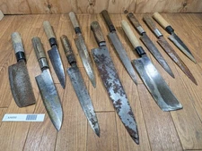 BROKEN DAMAGED Japanese Chef's Kitchen Knife Vintage Japan HOCHO XA666