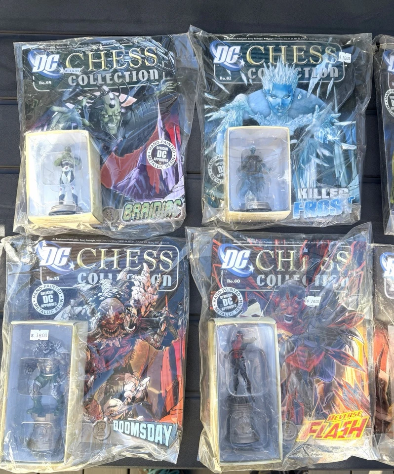 Eaglemoss шахматы коллекции DC Aquaman обратная вспышка Судный день Brainiac + лот из 8 - Изображение 2 из 3