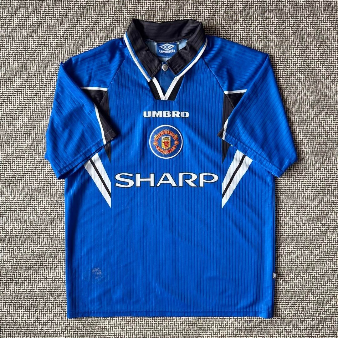 Manchester United 96/97 3rd Umbro Vintage Jersey L Collared | eBay