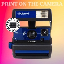 Print on Camera Polaroid 636 Close Up Blue Camera   Vintage Instant Camera 