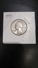 1941 Washington Silver Quarter 25c  Circulated
