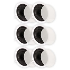 Theater Solutions TS80C Flush Mount Speakers with 8" Woofers Ceiling 3 Pairs