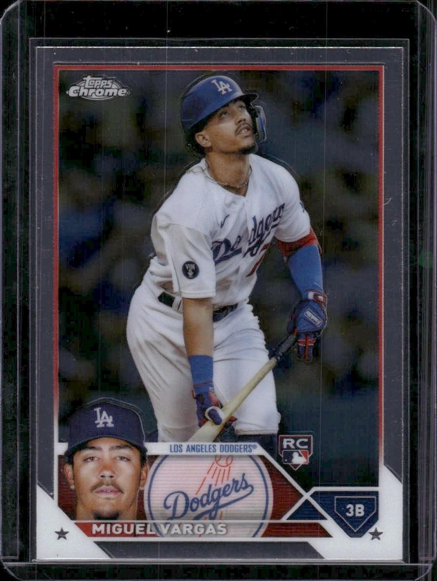 2023 Topps Chrome #161 Miguel Vargas Rookie Los Angeles Dodgers
