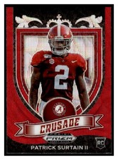 2021 Prizm Draft Picks Crusade Red Wave Patrick Surtain 178 Alabama, Broncos