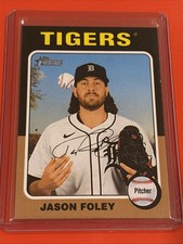 2024 Topps Heritage High Number Jason Foley SP Card #718 Detroit Tigers