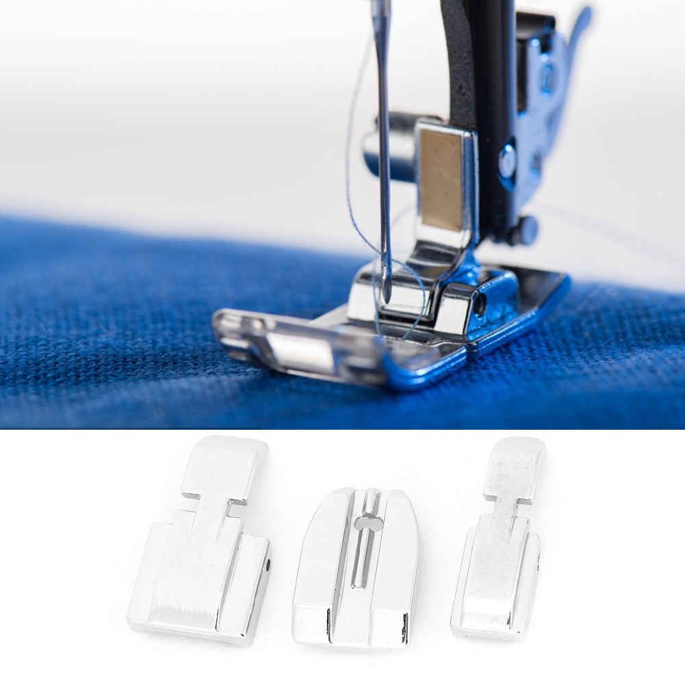 3PCS Zipper Foot Sewing Machine Presser Foot Industry Sewing☜