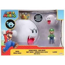 Super Mario King Boo, Roi Boo, Luigi 3-Pack Action Figures - Jakks Pacific