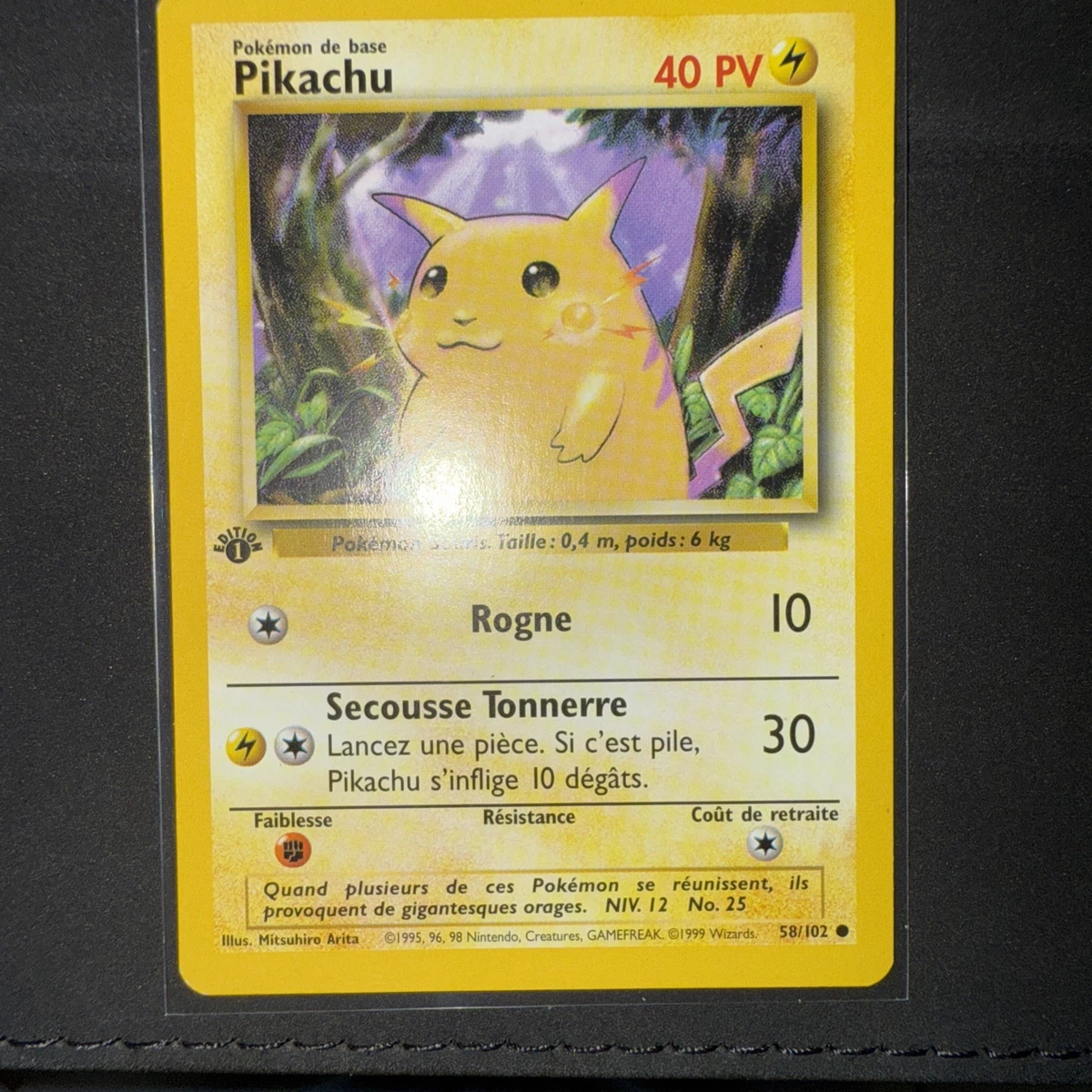 Pikachu Pokémon TCG Individual Trading Card Games Base Set in