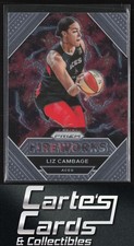 Liz Cambage 2021 Panini Prizm WNBA #11 Fireworks Las Vegas Aces