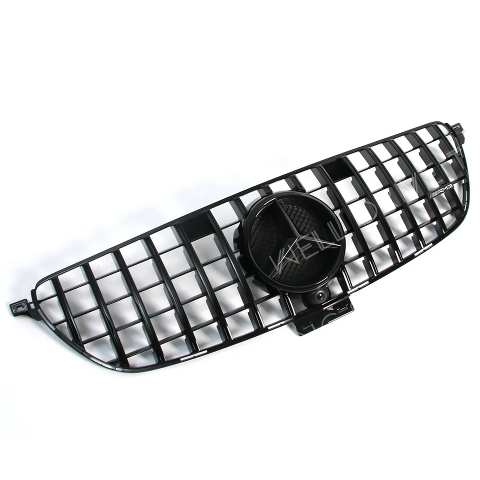 For Mercedes Benz GLE-Class 2016-19 W166 C292 GLE400 GLE500 GLE350 Black Grille Foto 3 de 4