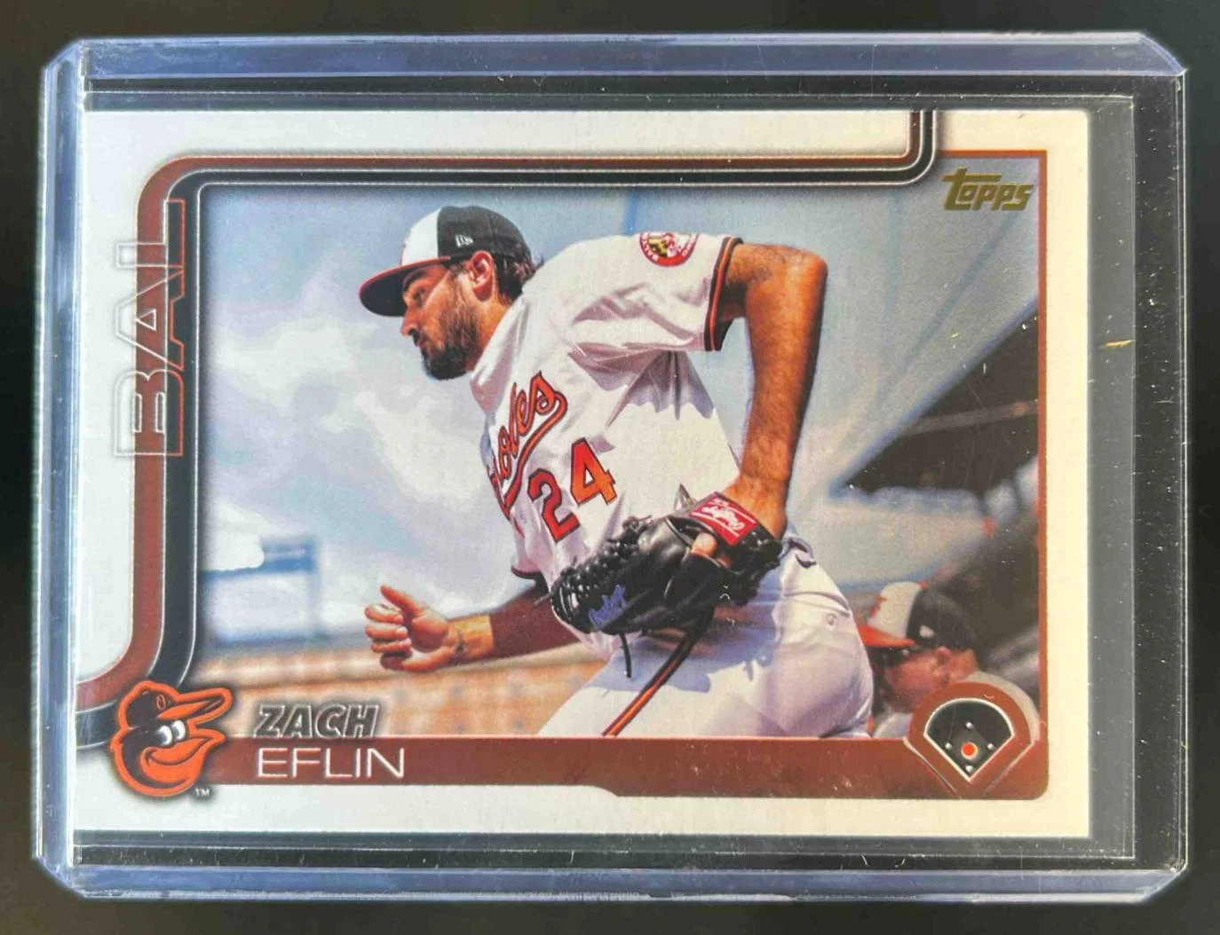 2025 Topps Zach Eflin Golden Mirror Variation SSP #188 Orioles