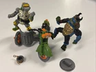 1989 TMNT Ninja Turtle TurtleCycle Sewer Cycle 100% 💯 COMPLETE w/ 2 Vtg Figures