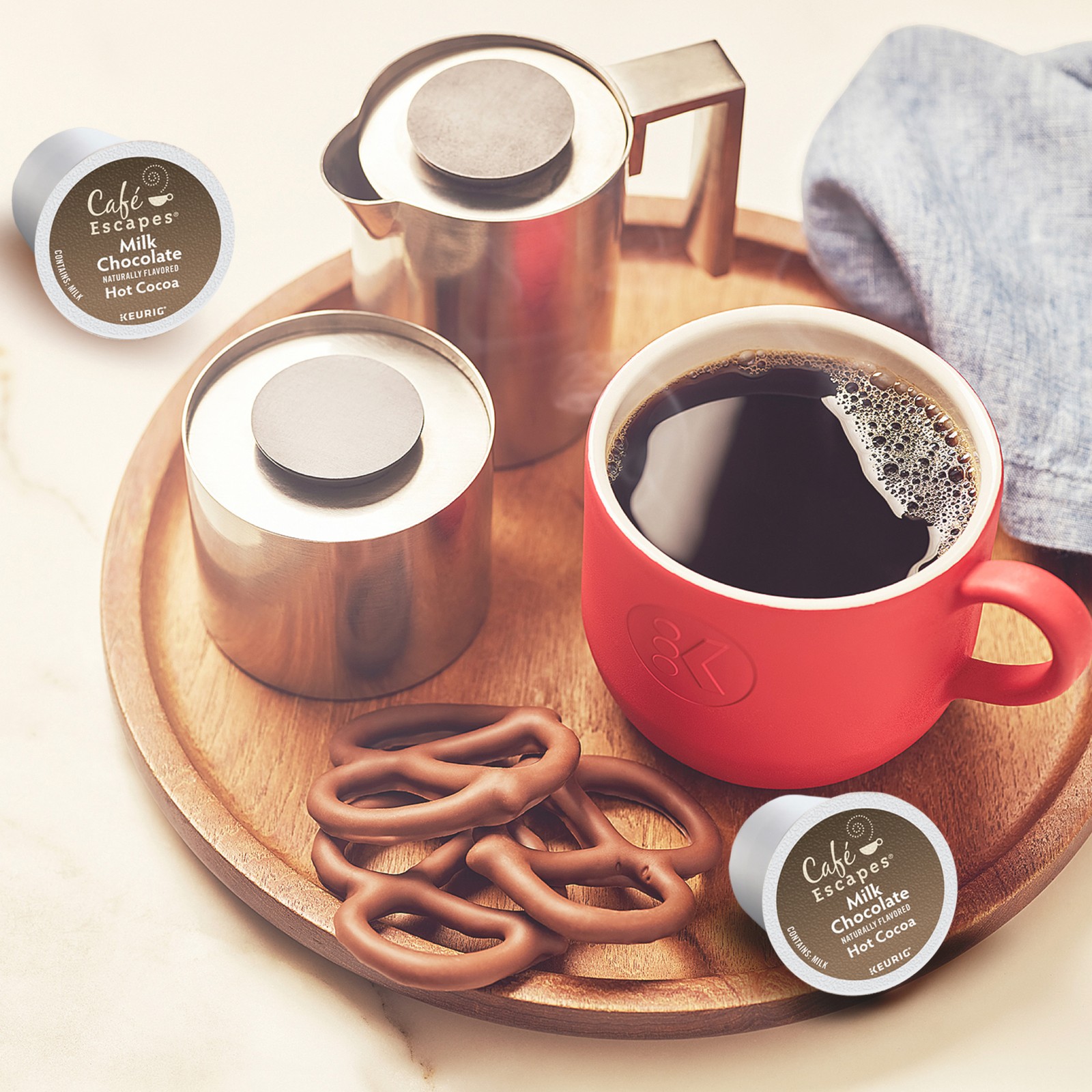 Caf&eacute; Escapes Milk Chocolate Hot Cocoa Keurig Single-Serve K-Cup Pods, 24 Count