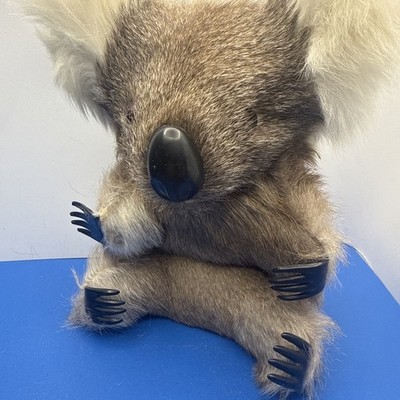 Vintage 70's Real Fur Koala Bear From Australia / 7.5''