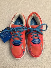 BRAND NEW CHAMPION Kids Sneakers. Orange/Blue. Sz 4. Memory Foam. See photos