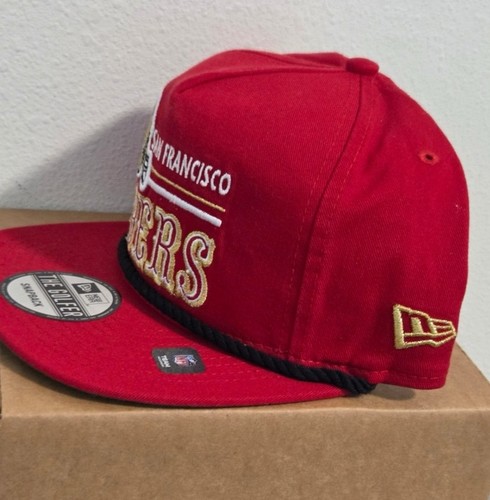 San Francisco 49ers New Era Red Historic Helmet Golfer Rope Snapback 🔥NWT - Picture 5 of 18