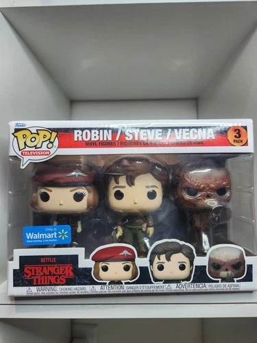 Funko Pop! Stranger Things Vinyl Figures Robin, Steve, Vecna (3-Pack) 2022