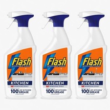 3xFlash Cleaning Spray 800ml Powerful Cleaner for Tough Stains & Germs,Degreaser 7.06 per litre
