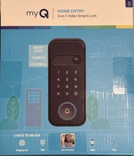 myQ Secure View&trade; 3-in-1 Smart Lock with 2K HDR Video Doorbell Camera
