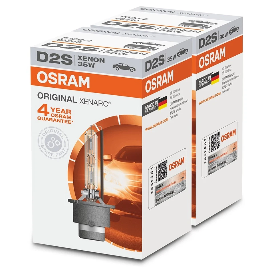 2x OSRAM D2S XENARC ORIGINAL XENON BRENNER 4300 K AUTO LAMPE SCHEINWERFERLICHT - Bild 2 von 4