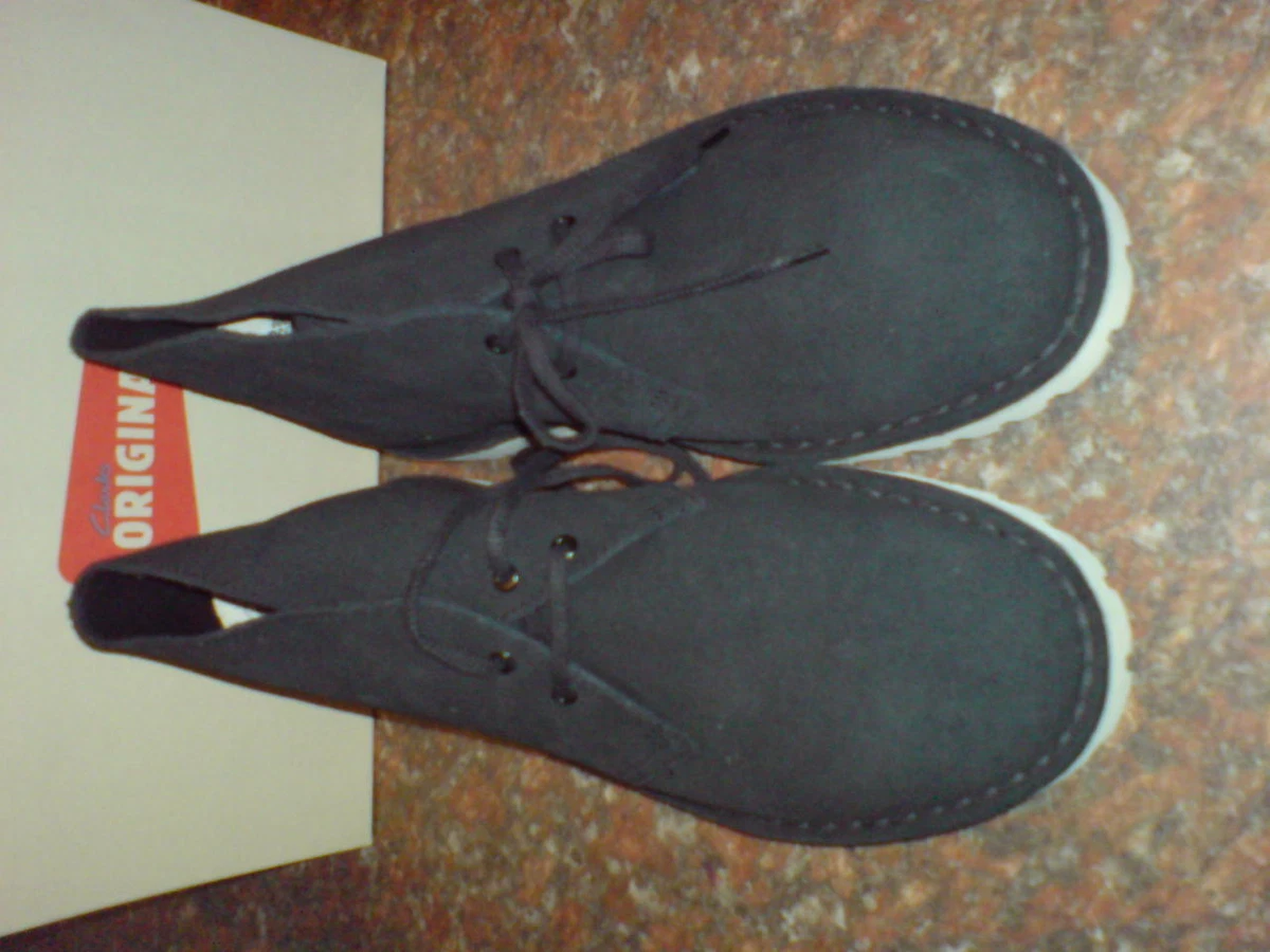 Botas Desert Trooper Originales Clarks Para Hombre De Ante Negro UK 6.5 / US 7 F