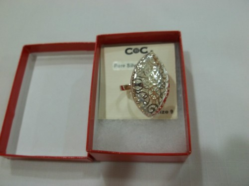 NEW City by City CBC PURE SILVER PLATED RING Size 9.......... IT'S GORGEOUS - Picture 3 of 3