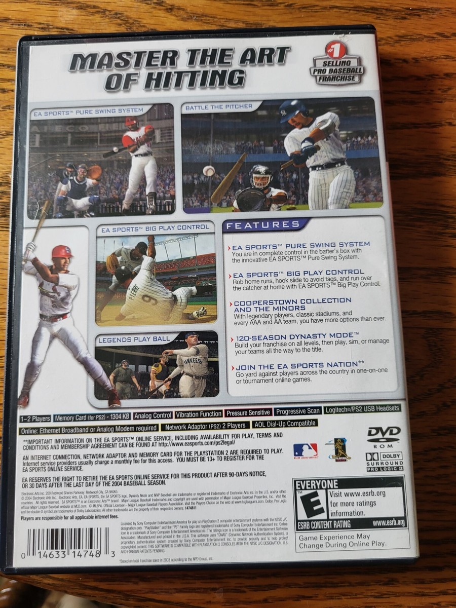 PlayStation 2 MVP Baseball 2004 PS2 MLB Albert Pujols video