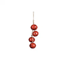 33" Oversized Red Jingle Believe Bell Chime