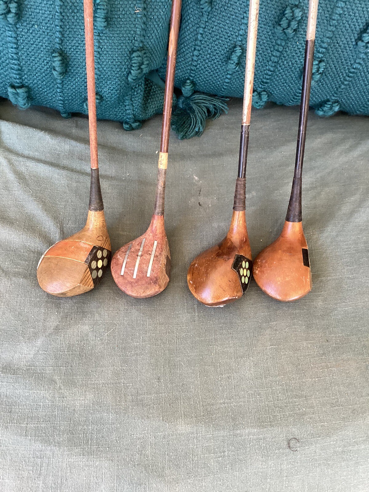 Antique Fancy Face Woods Golf Clubs eBay