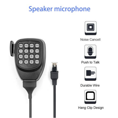 Remote Control Microphone With Keyboard For QYT KT-8900 KT-UV980 KT-780+ Radio E - Zdjęcie 6 z 13
