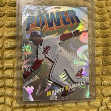 2000 Topps Manny Ramirez Power Players #P11 Indians S48 Kaboom Look