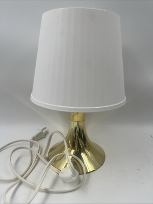 Vintage IKEA Lampan Lamp Desk Table Lamp Gold And White - Tested!