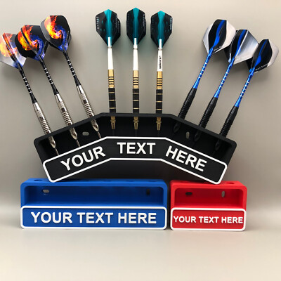 Darthalter / Wandmontage / 3 - 6 - 9 Dart Display personalisierbar Name personalisieren
