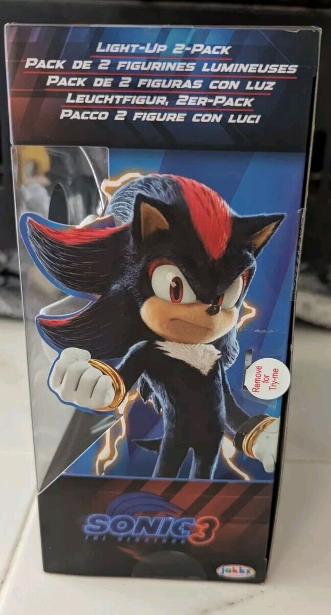 SHIPS TODAY* Super Shadow Super Sonic 3 Jakks 5 SHIPS TODAY* Super Shadow Super Sonic 3 Jakks 5