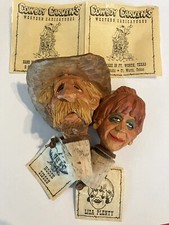 Chris Hammack Cowboy Carvin's Bottle Stoppers &ldquo;Hooch Gibson&rdquo; & "Liza Plenty"
