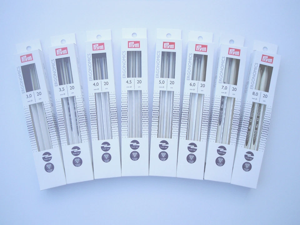 Prym Ergonomics Stricknadelspiel Alabaster weiß 20cm