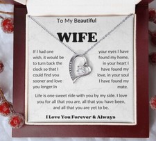 Wife Necklace, Christmas Gifts For Women, Anniversary Gift For Wife,Partner gift