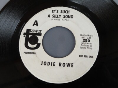Jodie Rowe - It's Such A Silly Song / Hopeless Life, 7'' - 1966 PROMO 45 - HEAR!!