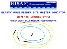 NISA POLE FISHING FEEDER BITE MASTER INDICATOR ELASTIC RIG LINK FOR TIP END LINE