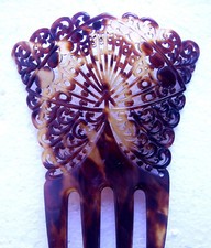 Victorian faux tortoiseshell hair comb  NO US IMPORT FEES
