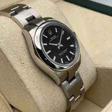 Rolex Oyster Perpetual 28mm Steel Black Dial Automatic Ladies Watch 276200 3