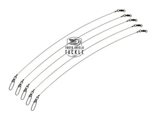 5 Pack Solid Stainless Steel Leaders Musky Pike Stay Lok Snap AFW BB Swivel