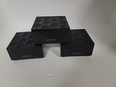 Lot Of 3 Nighthawk Router WiFi 6 Satellite m560 Satellite W/ Adapter.