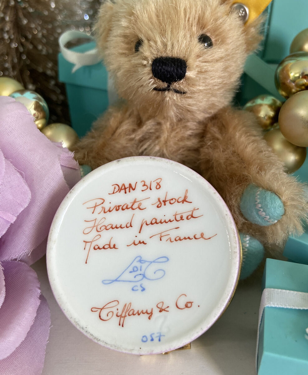 Tiffany&Co Pink Ballerina Dance Shoes Trinket Box Gold Trim Tiffany&Co Pink Ballerina Dance Shoes Trinket Box Gold Trim