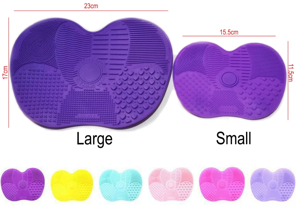 Silicone Makeup Brush Cleaner Cleaning Cosmetic Scrubber Board Mat Pad