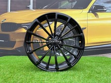 4 x 19 Inch 5x112 Black Alloy Wheels: Fits For Skoda Octavia Fabia Superb