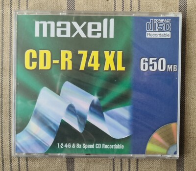 NEU VERSIEGELT Maxell CD-R 74 XL CD-R Rohling beschreibbare Disc  