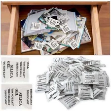 160/60 Packets Silica Gel Desiccant Packets Moisture Absorber Drying Bags Lot