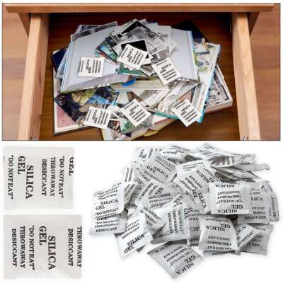 160/60 Packets Silica Gel Desiccant Packets Moisture Absorber Drying Bags Lot