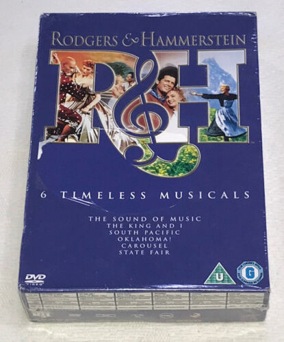 RODGERS & HAMMERSTEIN 6 ZEITLOSE MUSICALS: Neu & versiegelt DVD Boxset (KOSTENLOSE UK P&P - Bild 1 von 5